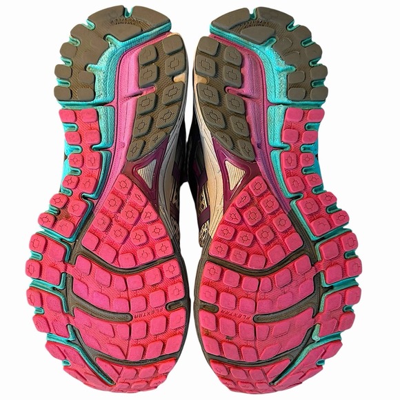 Brooks Adrenaline GTS 17 Running Shoes Womens US 7 B Silver Purple Teal- Read - Picture 5 of 11
